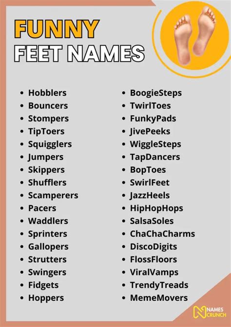 foot fetish name|101+ Feet Nicknames for ALL Types of FEET [2024]